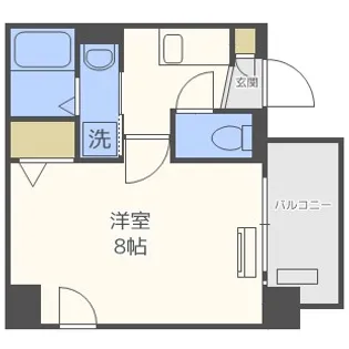 大阪府大阪市浪速区日本橋西1丁目【マンション】の間取り