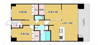 大阪府大阪市西区九条南2丁目【マンション】の間取り