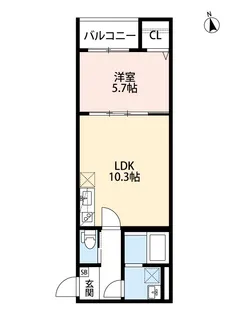 COSMIC SQUARE【2階】の間取り
