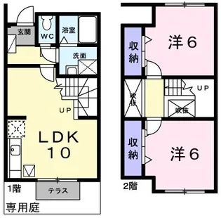 ヴィラージュ長畑Iの間取り