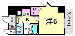 兵庫県神戸市中央区八幡通1丁目【マンション】の間取り