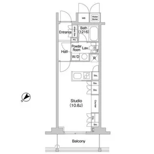 コンフォリア北参道【14階】の間取り