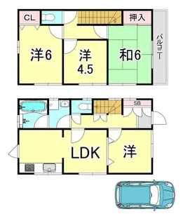 兵庫県西宮市菊谷町【一戸建】の間取り