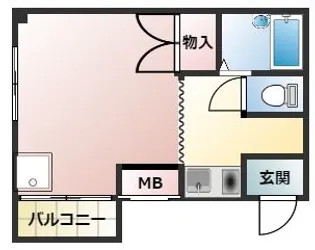 ハイツパーソン倉石【2階】の間取り