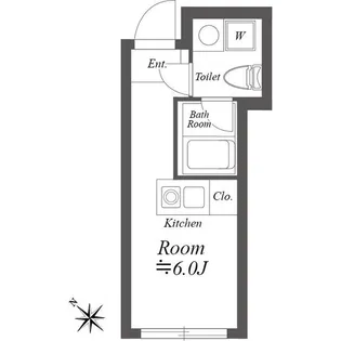 ルクレ神宮前【3階】の間取り