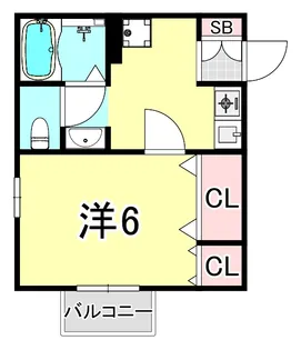 ブロンズコート浜公園【2階】の間取り