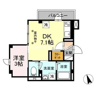 ルシエル恵比寿南【3階】の間取り