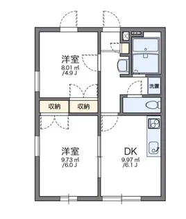 レオパレスKOBATA【2階】の間取り