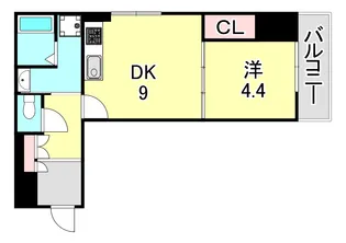 兵庫県神戸市中央区日暮通4丁目【マンション】の間取り