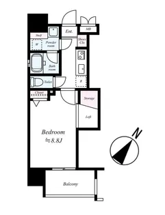 アクタス薬院アネックス 【5階】の間取り