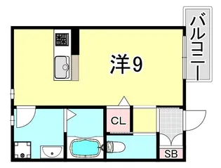 グランメール月見山【3階】の間取り