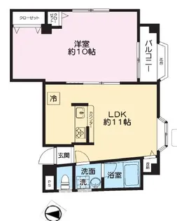 横山ビル【3階】の間取り