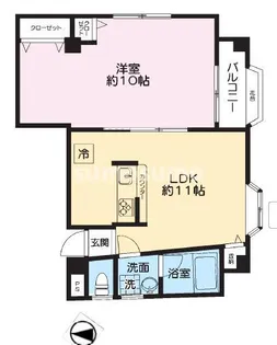 横山ビル【3階】の間取り