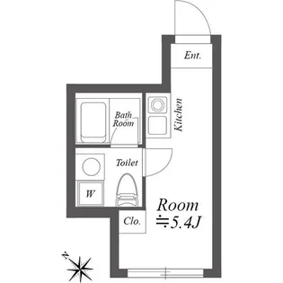 ルクレ神宮前【3階】の間取り