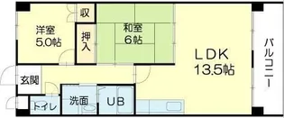 ロイヤルコーポ西明石【4階】の間取り