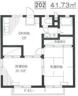 メゾンブランシュ【2階】の間取り