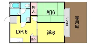 ビーラインミフネ1号館【1階】の間取り