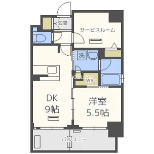 大阪府大阪市浪速区塩草1丁目【マンション】の間取り