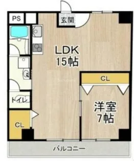 大阪府大阪市西区立売堀3丁目【マンション】の間取り