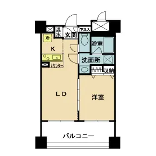 ラ・ペール・モリ【7階】の間取り