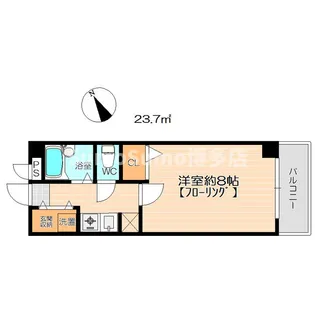 フォーラム箱崎【2階】の間取り
