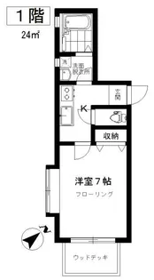 エクセル祐天寺【1階】の間取り