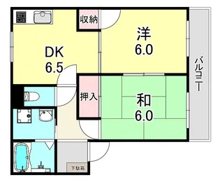 フレグランス本多聞 【1階】の間取り