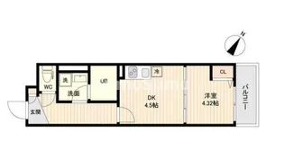 ラクラス三軒茶屋【3階】の間取り