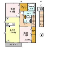 ヴィルヌーブ サンティーエの間取り