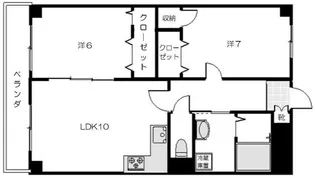 兵庫県西宮市南郷町【アパート】の間取り