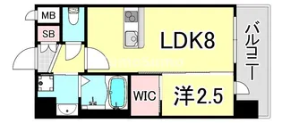 セレニテ南堀江エクラ【9階】の間取り