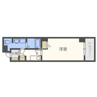 大阪府大阪市浪速区桜川3丁目【マンション】の間取り