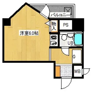 ライオンズマンション神戸元町第3【7階】の間取り