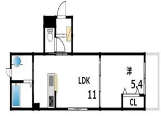 ホワイトメゾン御影【3階】の間取り