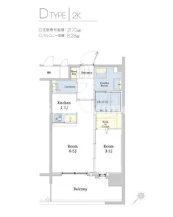 エンクレスト博多駅東Ⅱ【10階】の間取り