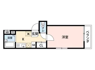 1Kの間取り画像