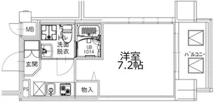TOYOTOMi STAY Premium 難波桜川【6階】の間取り