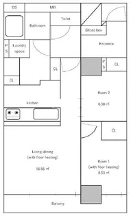 大阪府大阪市西区靱本町1丁目【マンション】の間取り