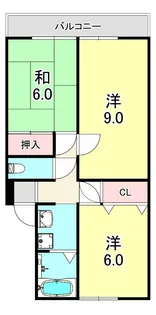グレースなぎさ【2階】の間取り