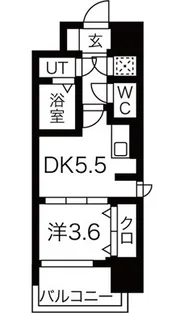 大阪府大阪市西区本田2丁目【マンション】の間取り