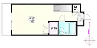 1Rの間取り画像