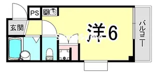 1Rの間取り画像