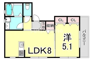 兵庫県神戸市長田区久保町7丁目【アパート】の間取り