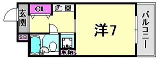 兵庫県神戸市灘区浜田町4丁目【マンション】の間取り