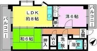 福岡県福岡市東区原田1丁目【マンション】の間取り