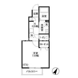 ヒルトップ都立大学【1階】の間取り