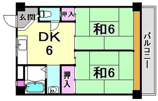 兵庫県西宮市郷免町【マンション】の間取り