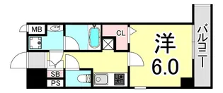 兵庫県神戸市須磨区戎町3丁目【マンション】の間取り