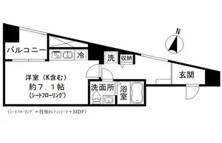 フロレゾン代々木【2階】の間取り