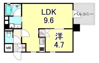 兵庫県尼崎市南武庫之荘1丁目【マンション】の間取り